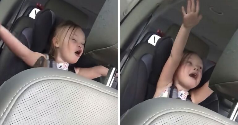 little girl singing christian song