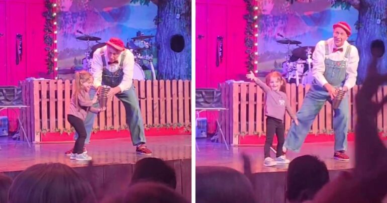 little girl steals comedy show viral
