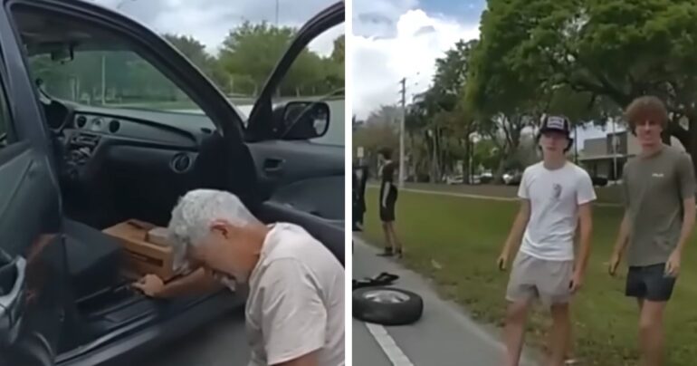 florida teens save man having heart attack
