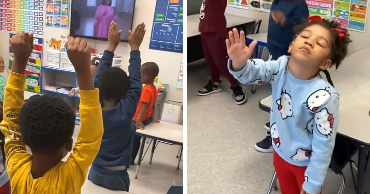 preschool kids worshipping to goodness of god
