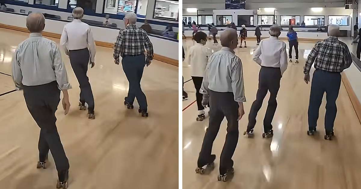 older men roller skating