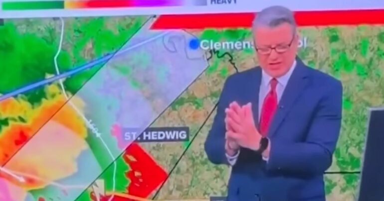 christian meteorologist prays texas flood