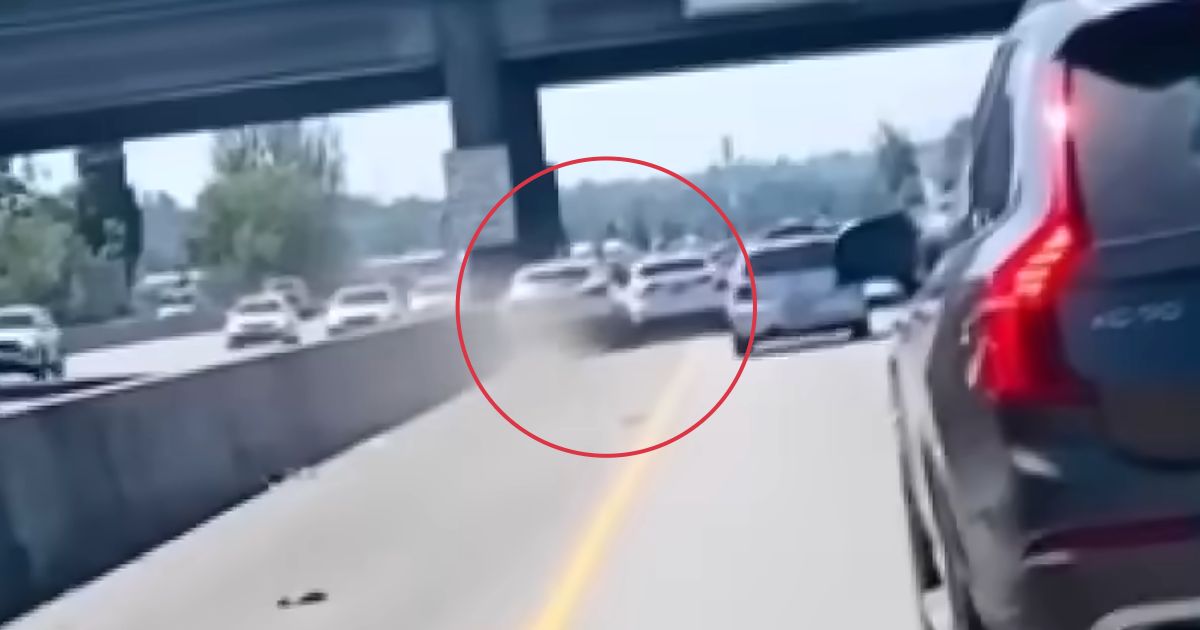 man uses his car to stop runaway suv